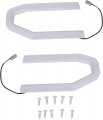 Ecotric Pairs Led Grill Lights Grille Big Horn Lamp Compatible With 2006-2009 Dodge Ram 2500 3500 2006-2008 1500 Left Right