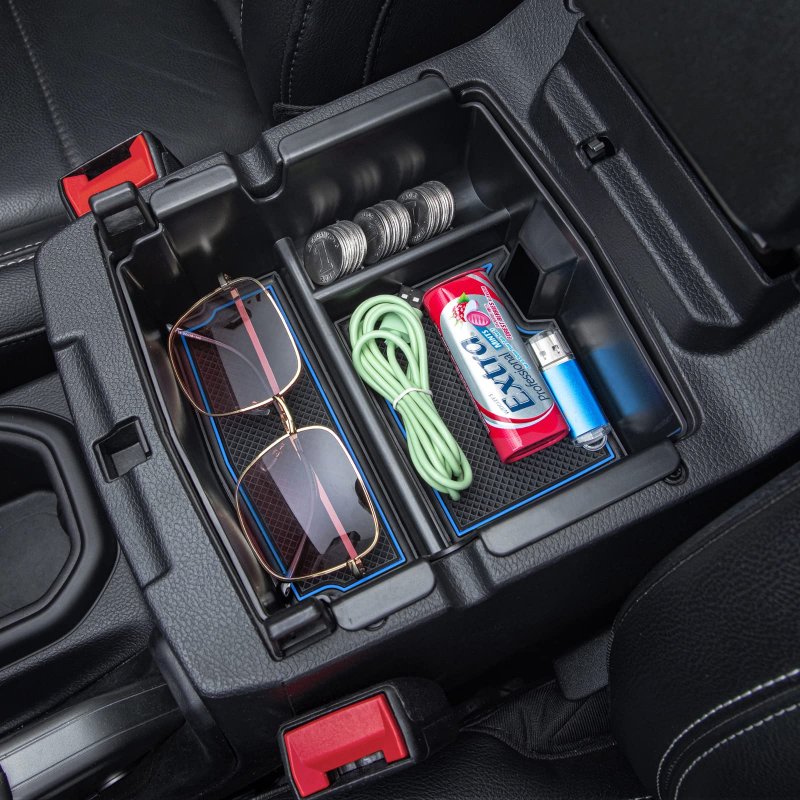 Pimcar Center Console Organizer For Jeep Wrangler Jl Jlu 2018 2019 2020 2022 2023 Gladiator Jt Truck 2021 2023armrest Storage