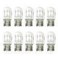 Vicue 10 Pack 7443 T20 Clear White Tail Light Brake Lamp Bulbs For Reverse 