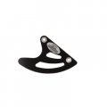 Indestructible Rear Disc Guard Black For Suzuki Rmx450z 2010 Lightweight Polymer Brake Protector With Reinforcement Bracket And 