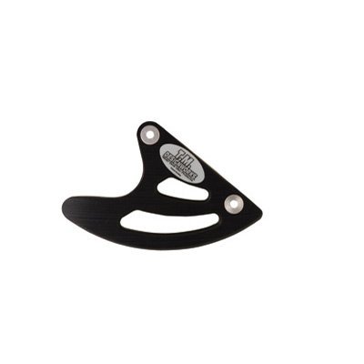 Indestructible Rear Disc Guard Black For Suzuki Rmx450z 2010 Lightweight Polymer Brake Protector With Reinforcement Bracket And