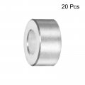 Uxcell 20pcs Aluminum Spacer 5mm Bore 10mm Od 5 Length Screw Standoff Bushing Plain Finish Round For M5 Screws Bolts And Rods