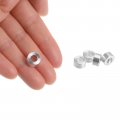 Uxcell 20pcs Aluminum Spacer 5mm Bore 10mm Od 5 Length Screw Standoff Bushing Plain Finish Round For M5 Screws Bolts And Rods