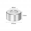 Uxcell 20pcs Aluminum Spacer 5mm Bore 10mm Od 5 Length Screw Standoff Bushing Plain Finish Round For M5 Screws Bolts And Rods