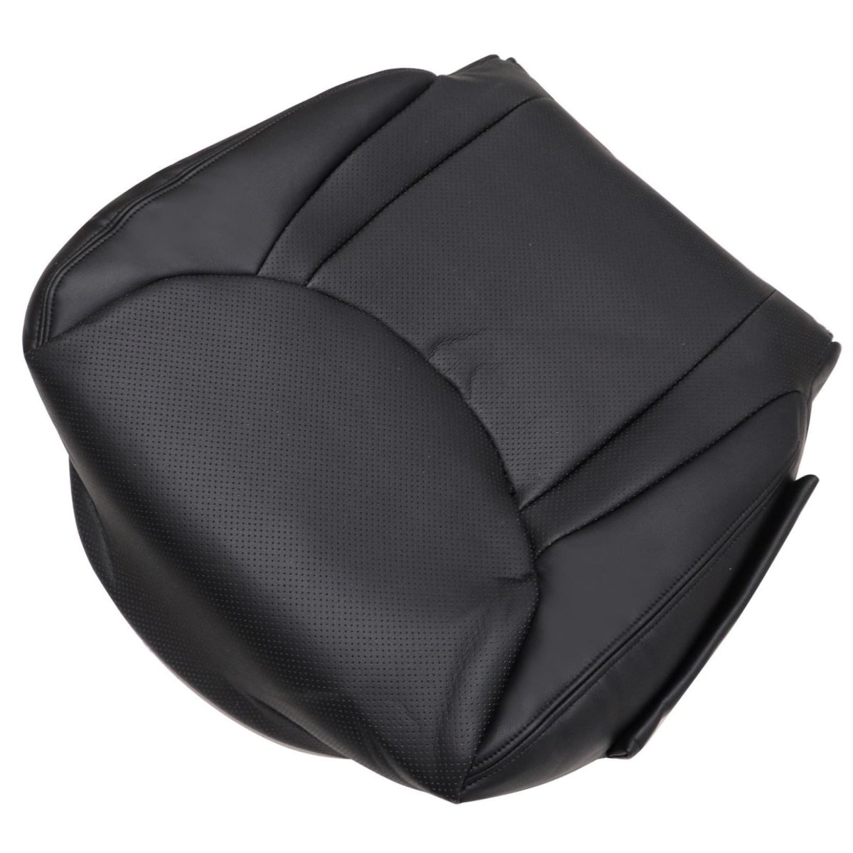Front Passenger Side Bottom Replacement Seat Cover Black Perforated Microfiber Leather For Lexus Ls430 2001 2002 2003 2004 2005