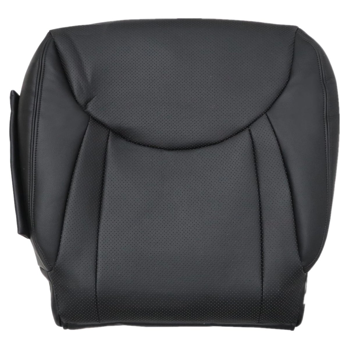 Front Passenger Side Bottom Replacement Seat Cover Black Perforated Microfiber Leather For Lexus Ls430 2001 2002 2003 2004 2005