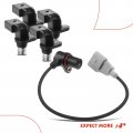 A-premium 5-pc Engine Camshaft Crankshaft Position Sensor Compatible With Volkswagen Jetta 2004 Golf 2002-2005 2 8l Replace