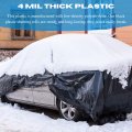 Vbs Black Plastic Sheeting 4 Mil X 200 A Roll For Spray Barrier Of Heavy Duty Thick Polyethylene Film