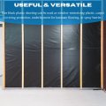 Vbs Black Plastic Sheeting 4 Mil X 200 A Roll For Spray Barrier Of Heavy Duty Thick Polyethylene Film