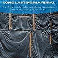 Vbs Black Plastic Sheeting 4 Mil X 200 A Roll For Spray Barrier Of Heavy Duty Thick Polyethylene Film