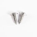 A Pillar To Door Trim Screws 2pc For 1979 1986 Mustang Hatchback And Coupe Chrome Hardware Set With 2 625 In Phillips Head 