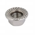 Uxcell 12pcs M10 X 1 25mm Pitch Metric Fine Thread 304 Stainless Steel Hex Flange Nut