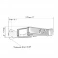Uxcell Spring Loaded Toggle Latches 127mm Length Stainless Steel 304 Hasps Clamps For Case Box Trunk Catches Pack Of 2 With
