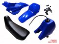 Plastic Fender Body Seat Gas Tank Kit For Yamaha Pw80 Peewee Pw 80 Blue