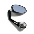 Yibid Silver Plug Bar End Mirrors For 22mm 7 8 Inch Standard Handlebar Motorcycle