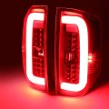 Auto Dynasty Tail Lights For 2014-2021 Tundra 3d Led Bar Rear Brake Lamps Driver And Passenger Side Black Housing Clear Lens 