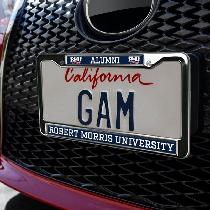 Robert Morris University Alumni Full Size Standard License Plate Metal Frame