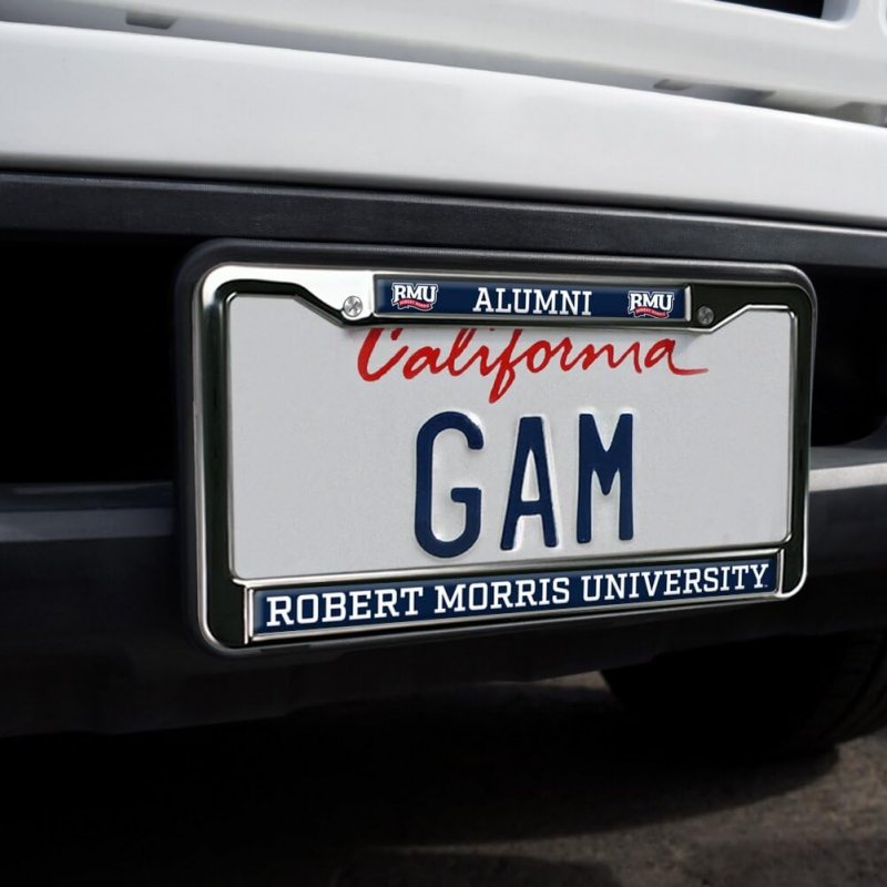 Robert Morris University Alumni Full Size Standard License Plate Metal Frame