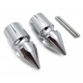 Ultimate Chrome Spike Bar Ends For 1999-2014 Suzuki Hayabusa Gsxr 1300 R B01c0syywe
