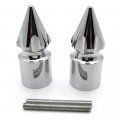 Ultimate Chrome Spike Bar Ends For 1999-2014 Suzuki Hayabusa Gsxr 1300 R B01c0syywe
