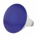 Satco S29482 11 5 Watts Par38 Led Blue 90 Degree Beam Angle Medium Base 120 Volt Ideal For Use In Soffit Under Eave Holidays