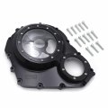 Httmt- Cnc See Through Black Clear Glass Engine Clutch Cover W Gasket Compatible With Suzuk 2006-2022 Gsx-r 600 750