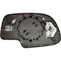 Driver Side Mirror Glass For Gmc Sierra 2500 2003 2004 And 2007 Classic Heated With Backing Plate In Signal Light Non Towing