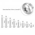 Uxcell M3 Torx Security Screws Kit M3x5 8 10 12 16 20 25 30mm 125pcs 304 Stainless Steel Pan Head Tamper Proof Screw W T10