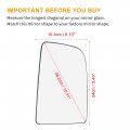 Car Rearview Mirror Glass Replacement With Backing Plate Heated Right Passenger Side For Mercedes-benz Sprinter 2500 3500