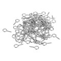 300pcs Eye Screws 304 Stainless Steel 15x7mm Small Self Tapping Screw Hooks Ring Mini Pins For Diy Handwork Wooden Clay 