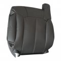 Secosautoparts Driver Passenger Side Top Lean Back Armrest Cover Leather Replacement Seat Dark Gray Fit For Chevy Silverado