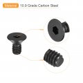 Uxcell 1 4-20x1 2 Flat Head Socket Cap Screws 10 9 Grade Carbon Steel Hex Countersunk Screw Bolts Fasteners Fully Threaded