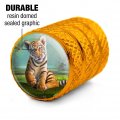 Baby Tiger And Lillies Valve Stem Caps For Tire Rim Wheel Aluminum Yellow