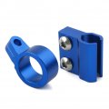 Fsfy Motorcycle Front Brake Hose Cable Clamp Line Guide Holder Blue For Honda Cr80r 85r Cr125r 250r Crf150r-450r Aluminum
