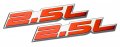 Erpart 2 5l Liter Embossed Red On Highly Polished Silver Real Aluminum Auto Emblem Badge Nameplate Pack Of