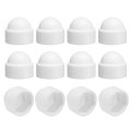 12pcs Hex Nut Cover M10x16x22mm Plastic Dome Protection Cap Screws Bolt Covers For Indoor Outdoor Furniture Automotive Bolts 
