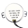 1pcs Ac 220-240v 4w Synchronous Motor 50 60hz Ccw Cw Electric Synchron Geared Motor5-6rpm