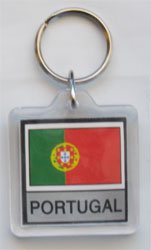 Portugal Country Lucite Key Ring