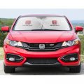 Ipick Image For Honda Red Logo Dual Panels Easy Folding Windshield Sun Shade Universal Fit Cars Small Suvs