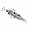 Uxcell Carbide Hole Saw Drill Bit 20 5mm Cutter For Stainless Steel Alloy Cast Iron Copper Metal Sheet With Limit Step