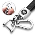 Jeep Grill In Black Real Carbon Fiber Loop-strap Chrome Hook Key Chain