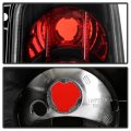 Acanii For Black 1993-1998 Jeep Grand Cherokee Tail Lights Lamps Left Right 93-98 Rear Brake Replacement Assembly Set