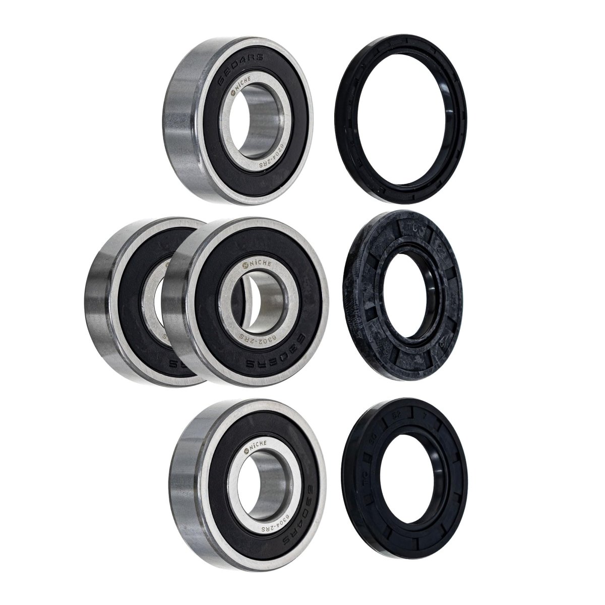 Niche Wheel Bearing Seal Kit Single Row Deep Groove 6204-2rs 6302-2rs 6304-2rs