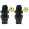 2pcs 6an Male To 5 16 Hardline Compression Fitting 9 16-18 Unf 37a Seal Aluminum Brass Ferrule Fuel Line Adapter 