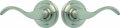 Rockwell Premium Solid Brass Chelsea Lever Privacy Door Lock Set Hardware Handles Exterior Handle In Brushed Nickel 