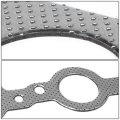Aluminum Exhaust Manifold Header Gasket Set Compatible With 98-02 Chevy Camaro Corvette Pontiac Firebird Ls V8 Engine