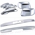 Uframe Cobra-tek For 2015-2016 Gmc Yukon Chrome Door Handle Cover 4 No Passenger Side Keyhole Half Mirror Rear Top And Bottom 