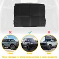 X Autohaux Cargo Liner Rear Trunk Mat Non-slip Rubber All Weather Protector Accessories For Ford Bronco 2021-2023 4-door Black