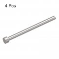 Uxcell Straight Ejector Pins 6mm 15 64 Dia 65mn Steel Round Tip Punch 100mm 4 Long For Mechanical Maintenance 4pcs