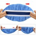X Autohaux 5pcs 7-8 Inch Sky Blue Coral Velvet Car Wax Polishing Bonnet Buffing Pad Cover